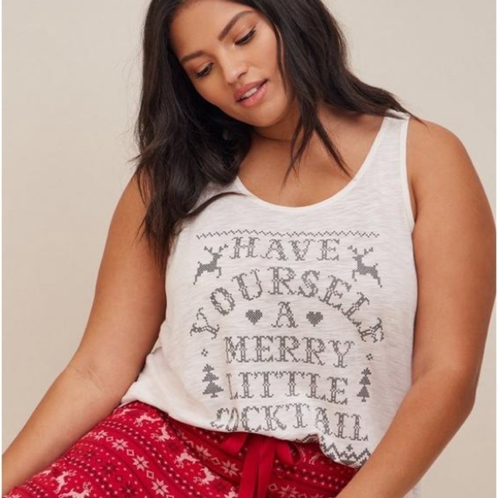 TORRID Slub Sleeveless Racerback Sleep Tank